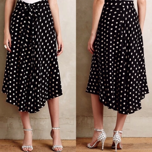 Anthropologie Dresses & Skirts - Anthropologie Porridge Black Tandy Skirt Polka Dot